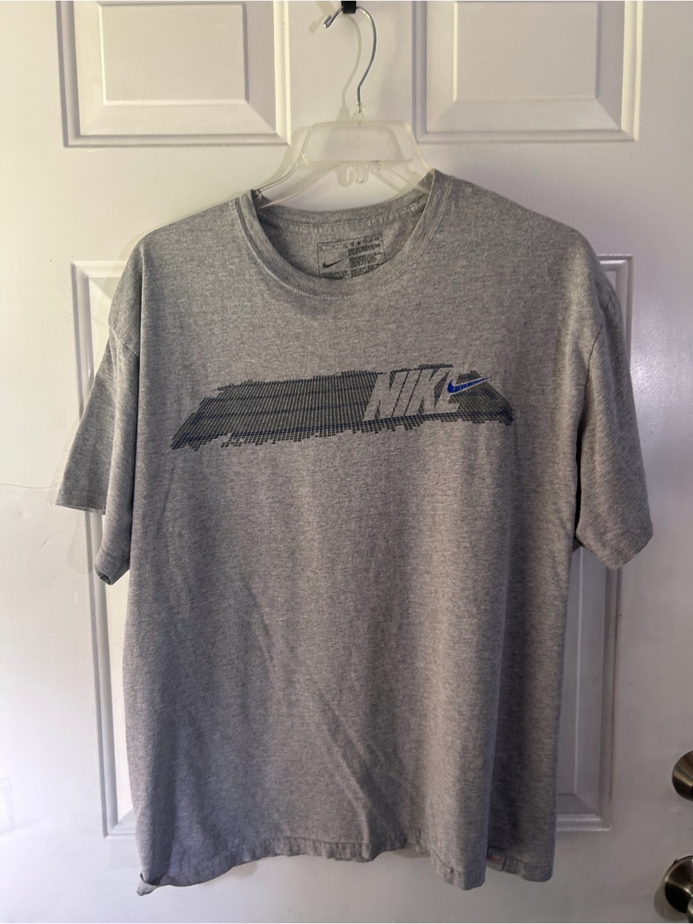 Nike Men's Gray Graphic Crew Neck T-Shirt XL